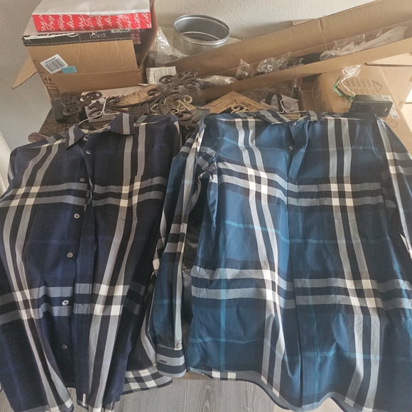 Stylish Plaid Skirt - Blue and Black - Picture 1 of 3